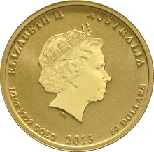2013 Half Ounce Year of the Snake Gold Coin