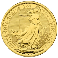 2021 1 troy ounce gouden Britannia munt