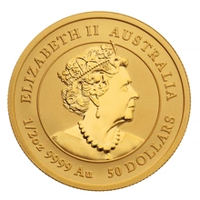 2022 Perth Mint Half Ounce Year of the Tiger Gouden Munt