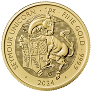2024 Seymour Eenhoorn Gouden Munt Tudor Beasts 1oz