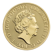 2022 The Lion of England - Tudor Beasts 1 Ons Gouden Munt