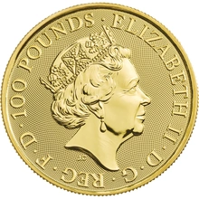 1 troy ounce gouden Queen's Beast - White Lion of Mortimer - 2020