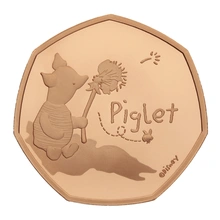 2020 Piglet Vijftig Pence Proof Gouden Munt In Doos