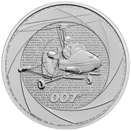 2024 Zes decennia 007, Bond van de jaren 1960 1oz Zilveren Munt