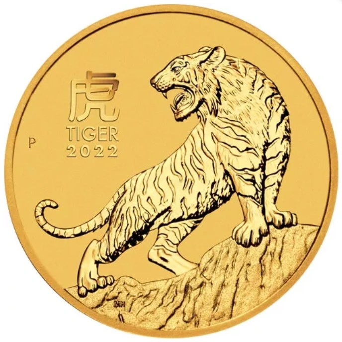 2022 1oz Perth Mint Year of the Tiger Gouden Munt