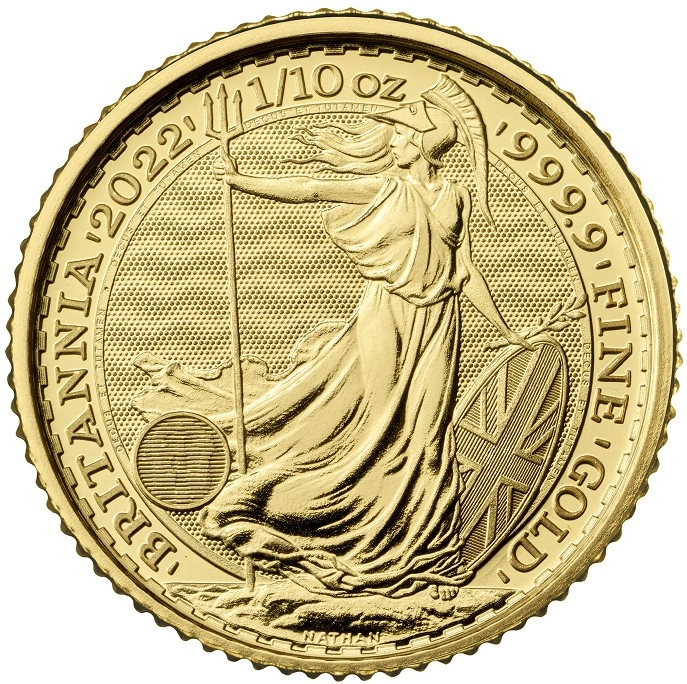 2022 1/10 Ons Britannia Gouden Munt
