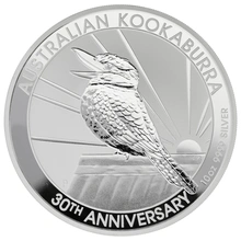 10 troy ounce zilveren Kookaburra munt - 2020