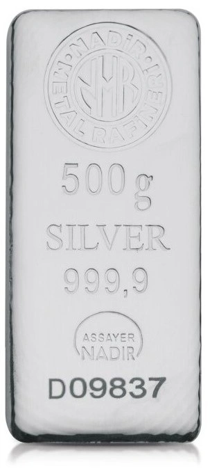 Nadir 500 Gram Zilverbaar