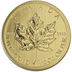 2013 1/10 troy ounce gouden Maple Leaf munt