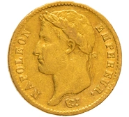 1808 20 French Francs - Napoleon (I) Laureate Head - A
