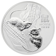 1 troy ounce zilveren Lunar munt - Muis - 2020