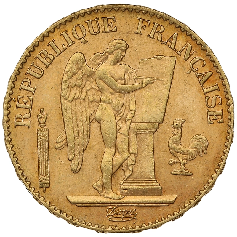 1896 20 French Francs - Guardian Angel - A