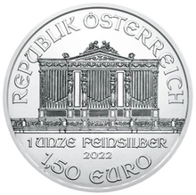 2022 1oz Austrian Philharmonic Zilveren Munt