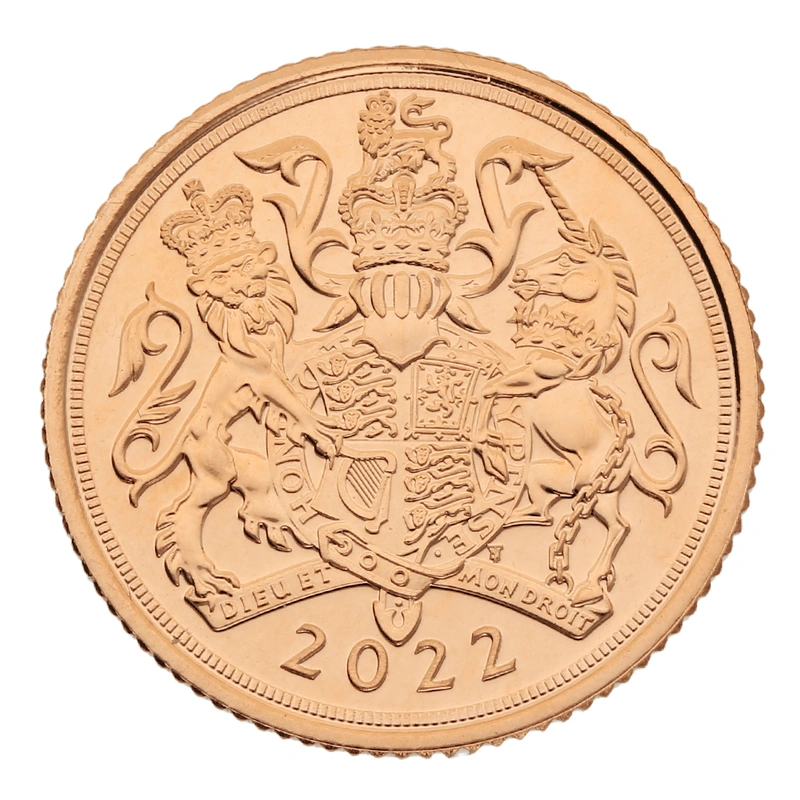 2022 Gouden Half Sovereign Munt