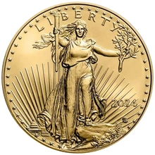2024 Kwart Ons American Eagle Gouden Munt