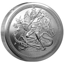 2024 Zilveren 1oz Engelenmunt van het eiland Man
