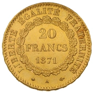 1871 20 Franse Frank - Guardian Angel - A