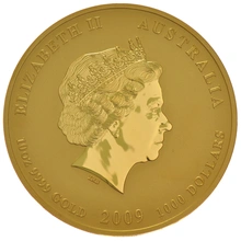 2009 10oz Perth Mint Year of the Ox Lunar Gold Coin