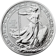 2019 1 troy ounce zilveren Britannia munt Oriental Border