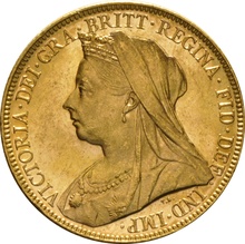 1899 Gold Sovereign - Victoria Old Head - M