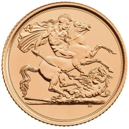 1/2 gouden Sovereign munten