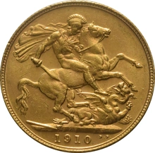 1910 Gouden Sovereign Munt - Koning Edward VII - Londen