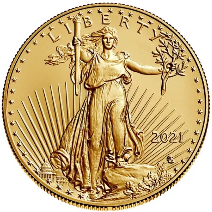 2021 1oz American Eagle Gouden Munt Type II