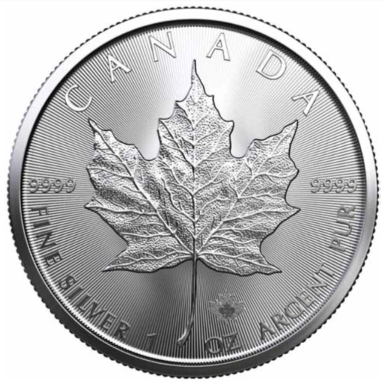 2023 1 Ons Canadian Maple Zilveren Munt