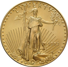 1993 1 troy ounce gouden American Eagle munt
