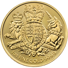 2020 1 troy ounce gouden Royal Arms munt