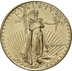 1991 1 troy ounce gouden American Eagle munt