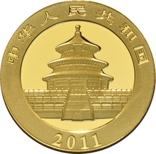 2011 1oz Gold Chinese Panda Coin