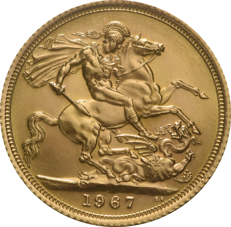 1967 Gouden Sovereign - Elizabeth II Young Head
