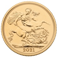 Gouden Sovereign munt - 2021