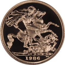 Gold Proof 1986 Sovereign Boxed