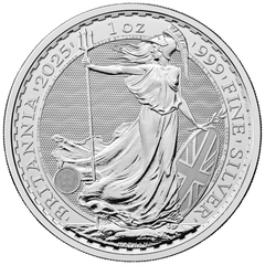 2025 1 troy ounce zilveren Britannia munt