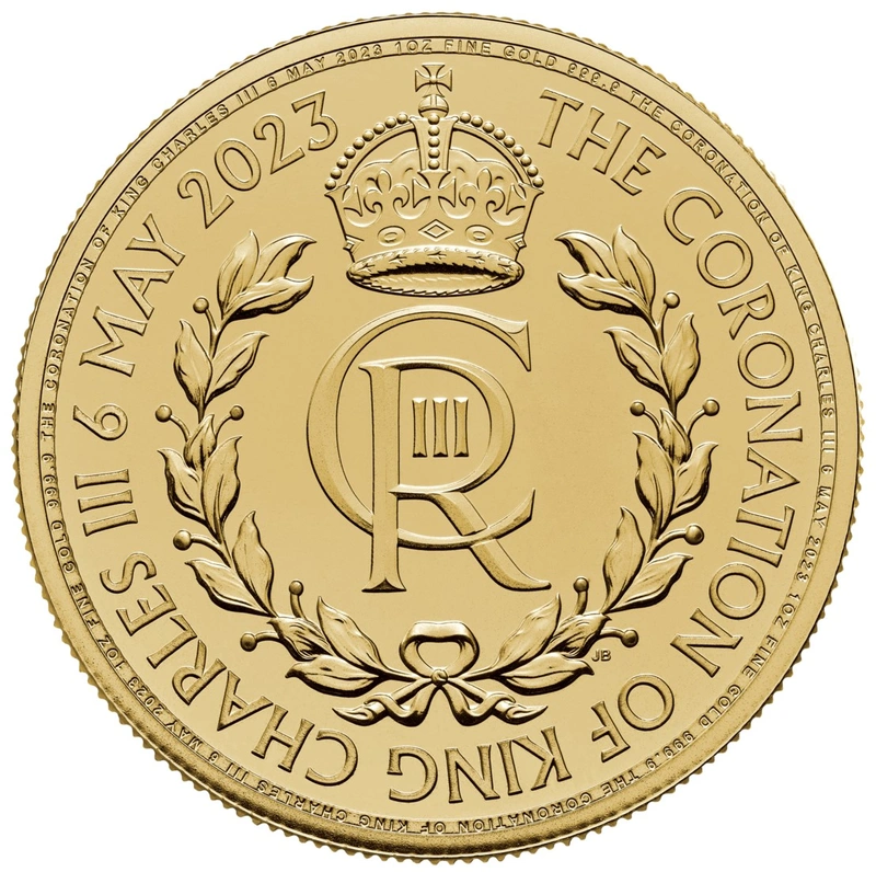2023 Kroning £100 één ons gouden munt