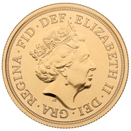 2020 £2 Twee Pond Gouden Munt (Dubbele Sovereign)