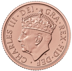 2023 £2 Pond (Dubbele Sovereign) gouden munt Kroning