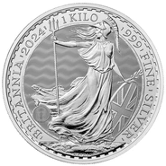 2024 Britannia 1kg Zilveren Munt