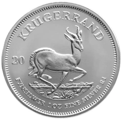 1 troy ounce zilveren Krugerrand munt beste waarde