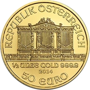 2014 Half Ounce Gold Austrian Philharmonic