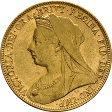 1897 Gold Sovereign - Victoria Old Head - M