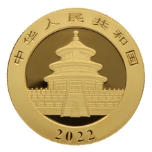 2022 8g Gouden Chinese Panda Munt