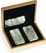 2 x 1 kilogram zilverbaar - Metalor (box)