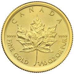 2020 1/10 troy ounce gouden Maple Leaf munt