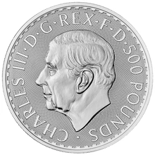 2023 King Charles III Britannia 1kg Zilveren Munt