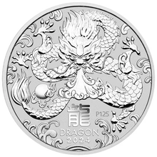 2024 Jaar van de Draak Zilveren Munt 1kg Perth Mint Australische Maan Serie