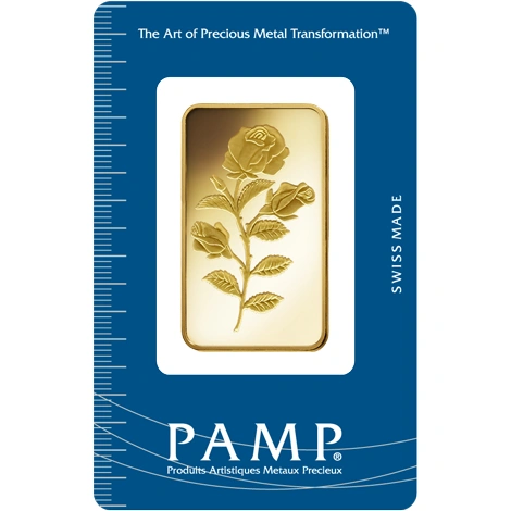 1 troy ounce goudbaar - PAMP Rosa