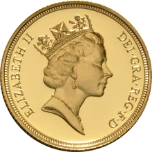 Gold Proof 1990 Sovereign Boxed